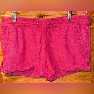 Express Women's Red Cotton/Linen Casual Shorts 8